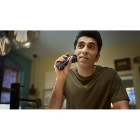 Philips S3143/02 Shaver Serie 3000 Wet & Dry con Cabezales Flexibles 5D y PowerCut, Plata brillante